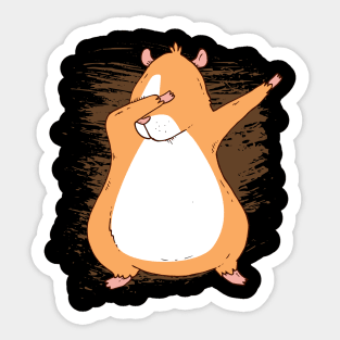 Guinea Pig Dabbing Pet Funny Birthday Gift Sticker